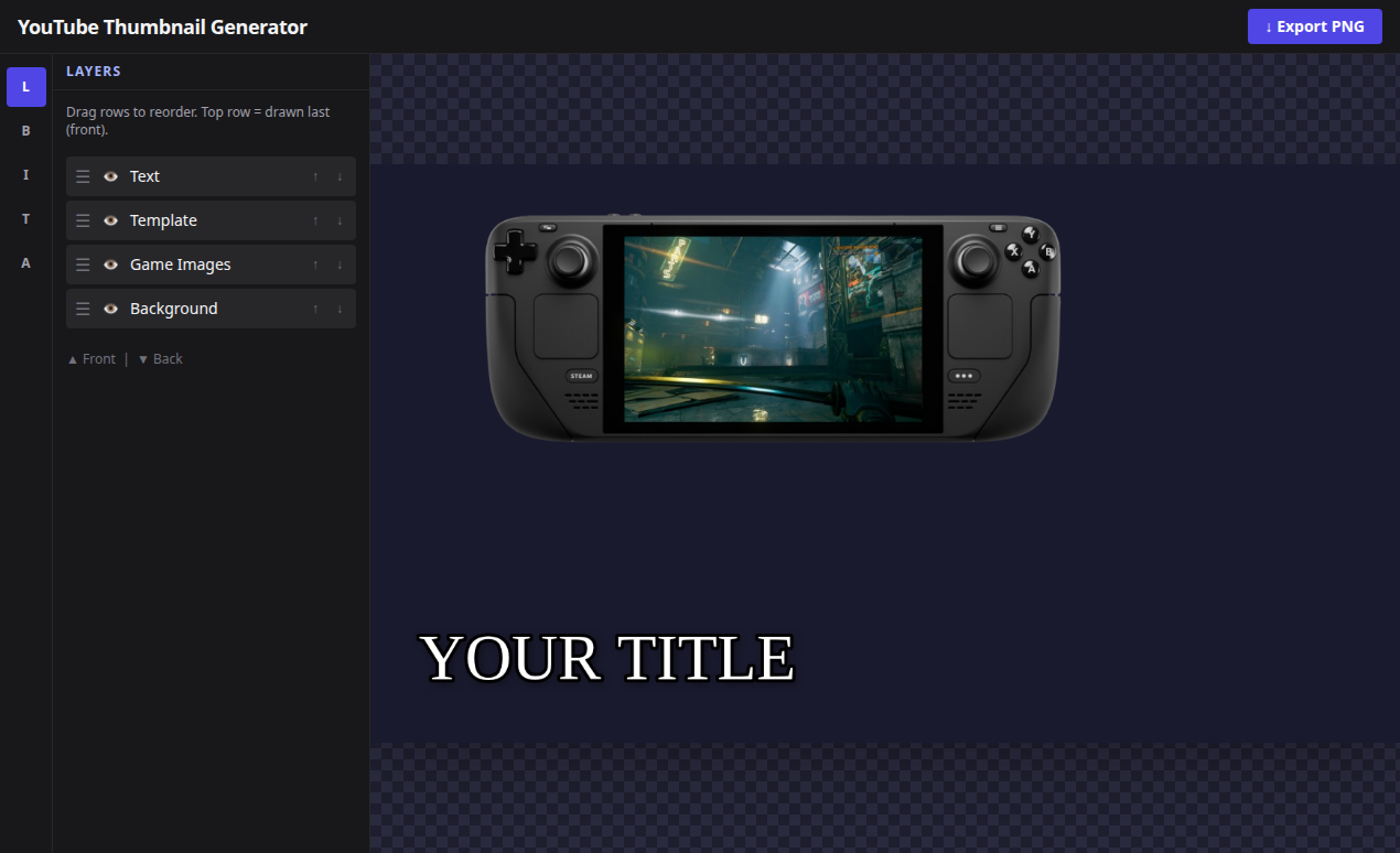 YouTube Thumbnail Generator